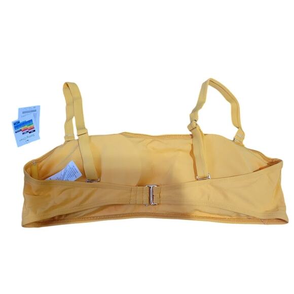 Time and Tru large 12-14 yellow swim bikini top - Picture 2 of 4